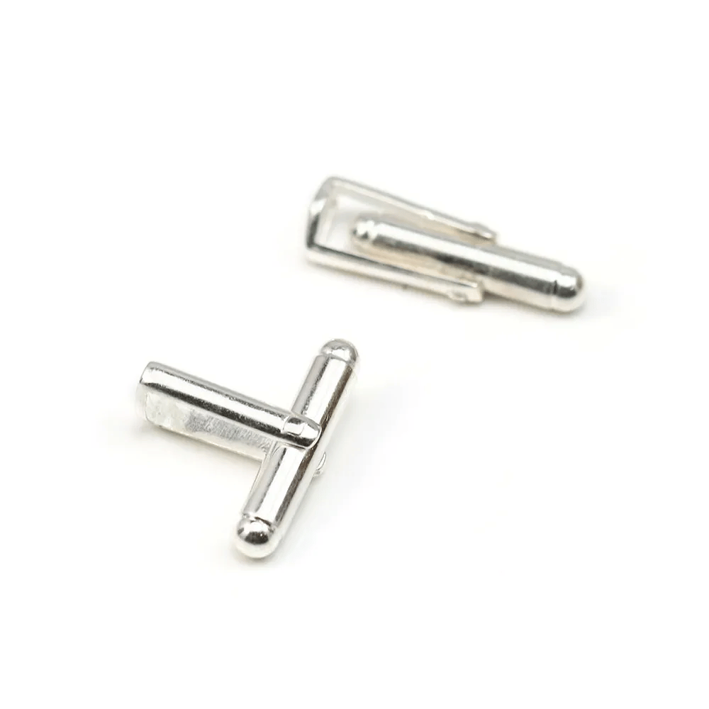 925 Sterling Silver cufflink pendant  24x7.6mm x 1pc 