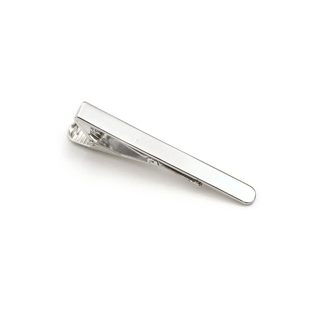 Pince pour cravate, en argent 925, mesurant 49.5mmx4.8mm x 1pc