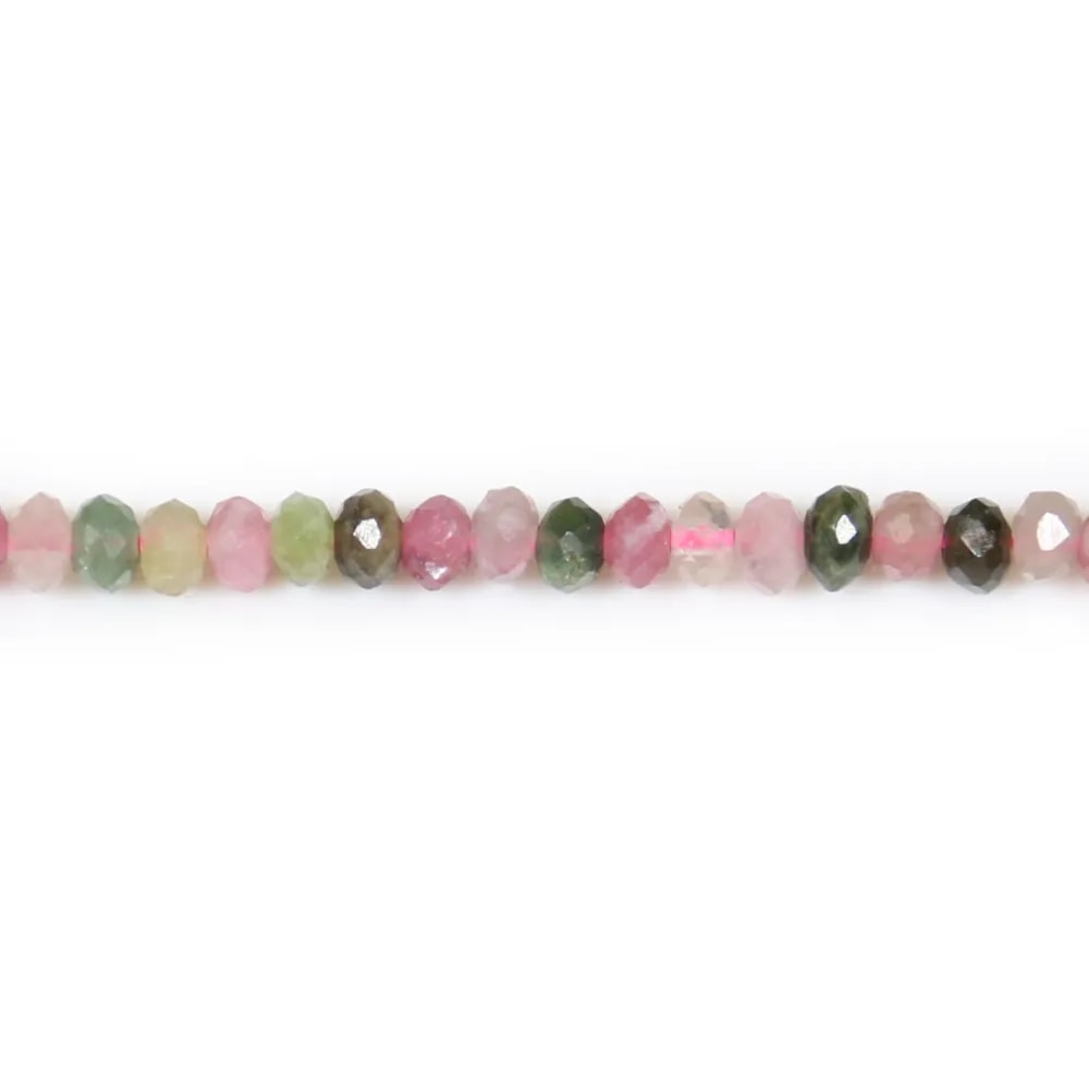 Tourmaline Rondelle Facette