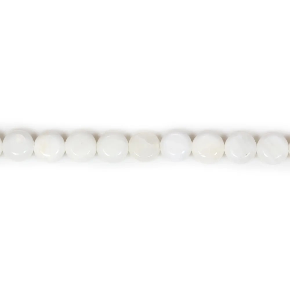 Cornaline Ronde Plate 8mm x 5 pcs  