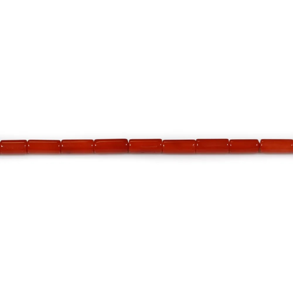 Bambou de mer teinte rouge tube 3x7mm x40 cm