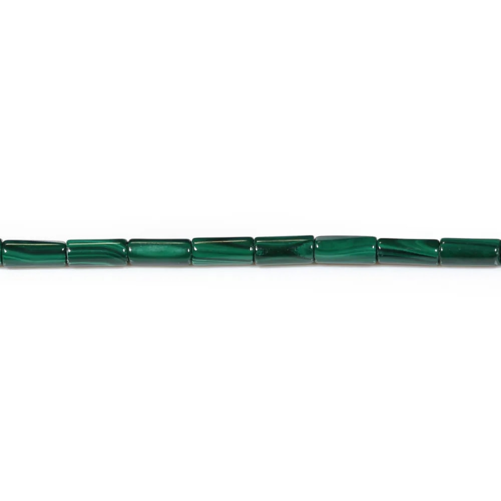 Malachite tube 4x6mm x 40cm