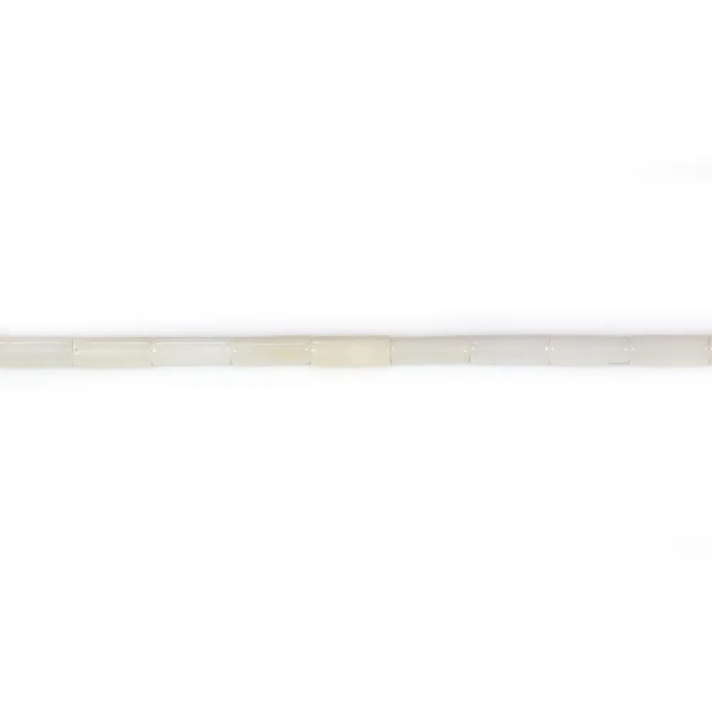 Bambou de mer blanc tube 2x4mm x 40cm