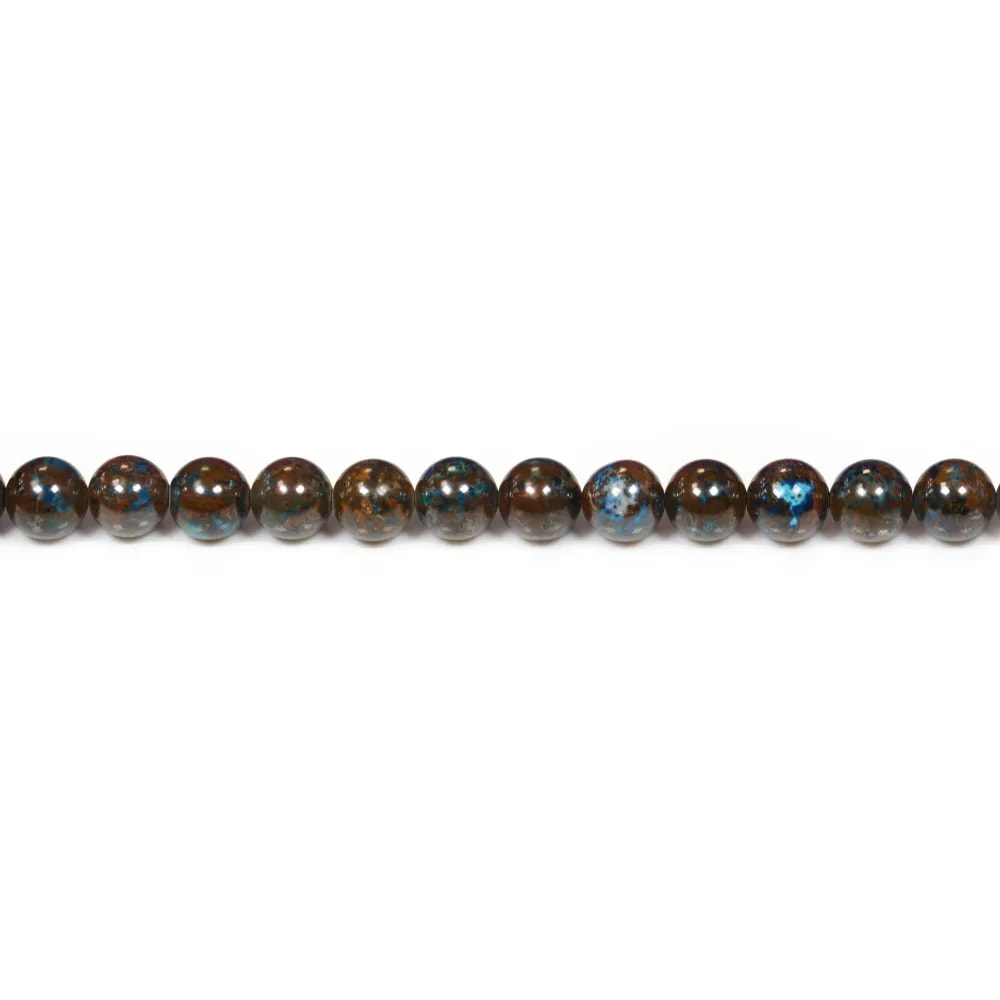 Chrysocolle rond 6mm x 40cm