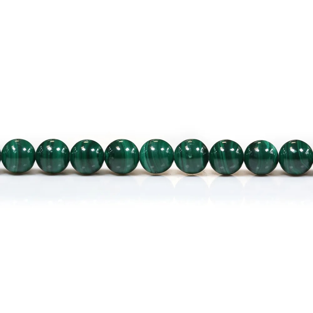 Malachite ronde 8mm x 4pcs