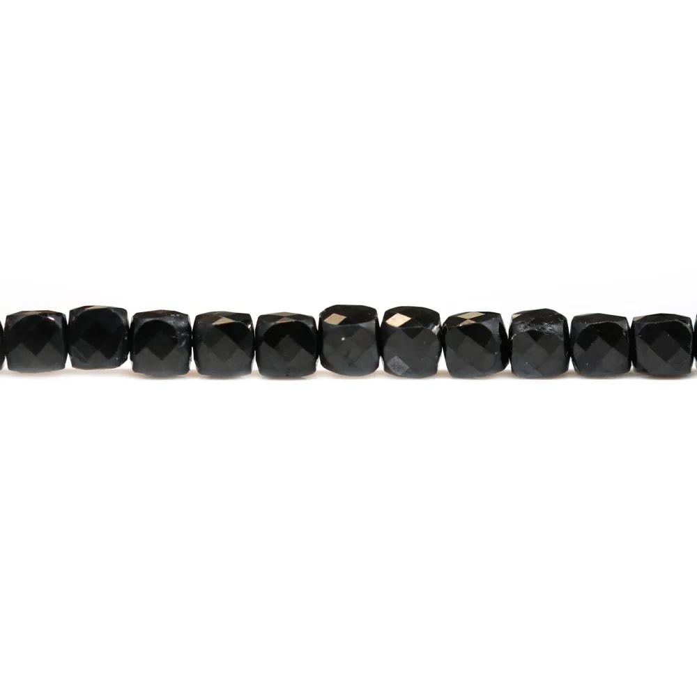 Multicolored tourmaline, in round and flat faceted shape, 4mm x 40cm