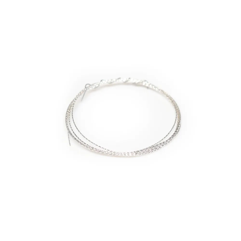 Fil sparkle en argent 925, 0.5mm x 1m