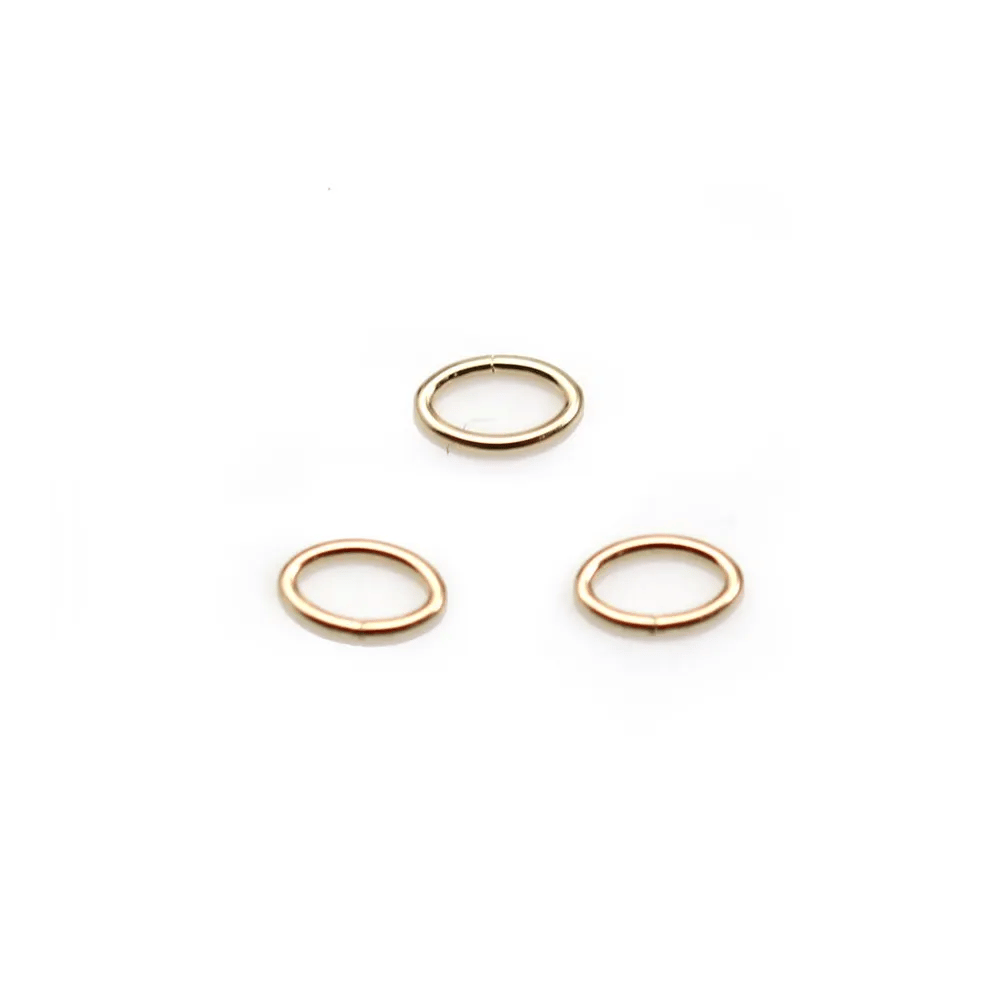 Anneau ovale ouvert 0.64X3.5X5.3mm Gold Filled 14 carats x 10 pcs