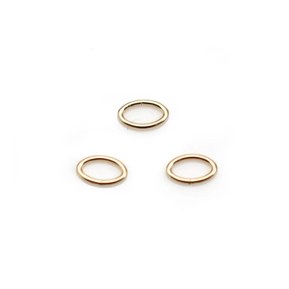 Anneau oval ouvert 0.76x4.1x6.4mm Gold Filled 14 carats x 4pcs