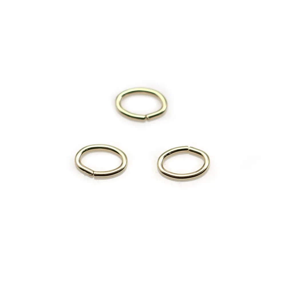Anneau oval ouvert 0.9X5X8mm Gold Filled 14 carats x 5pcs