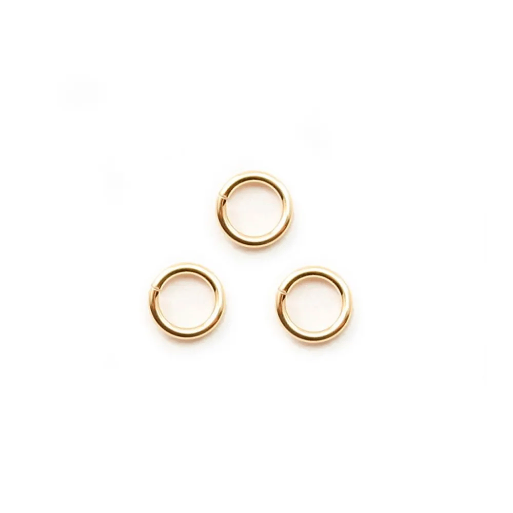 Anneau ouvert 0.64X5mm Gold Filled 14 carats X10pcs