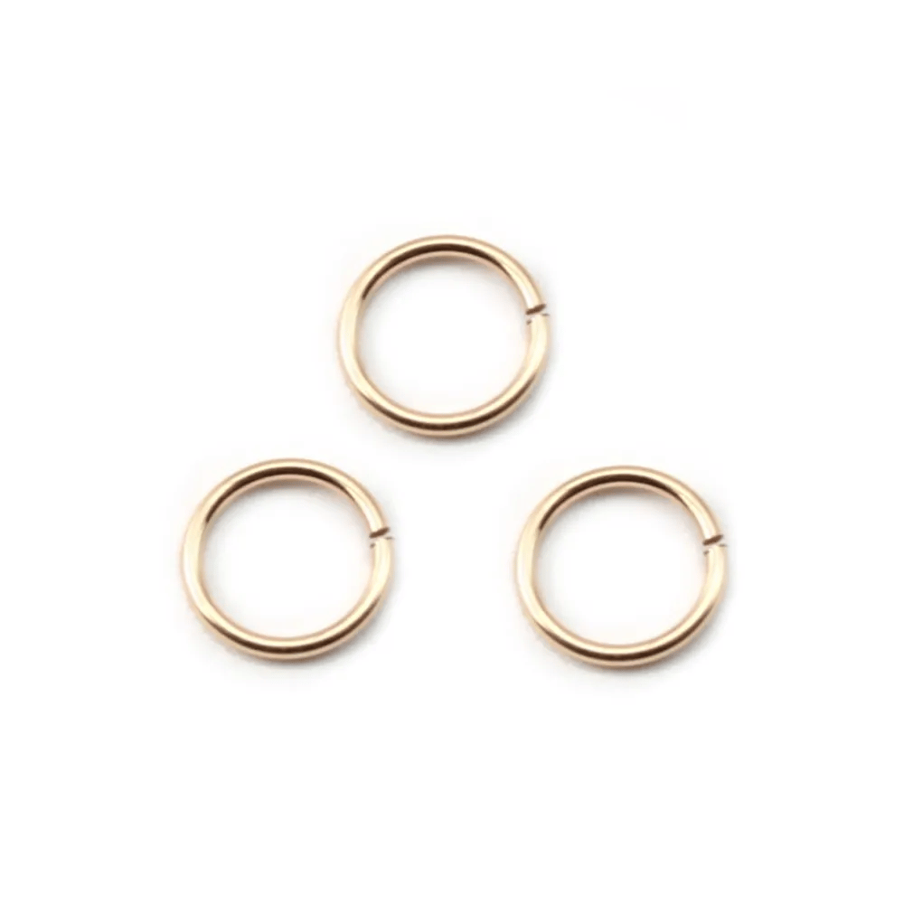ANNEAUX OUVERT 0.76X7MM GOLD FILLED 14 CARAT 2.4G30PCS