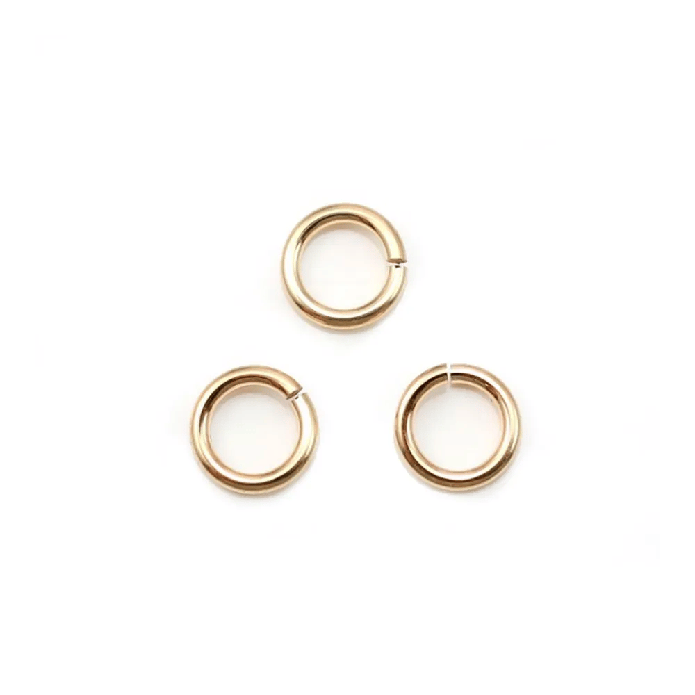 Anneaux ouvert en gold filled 14 carats 6x1.0mm x 4pcs