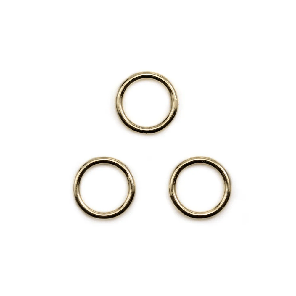 Anneau soudé en gold filled 14 carats 1x8mm x 2pcs