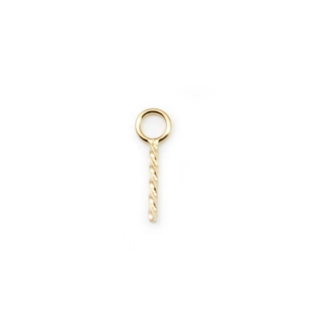 Belière pour perle demi-percé 6.5mm Gold Filled 14 carats x 2pcs