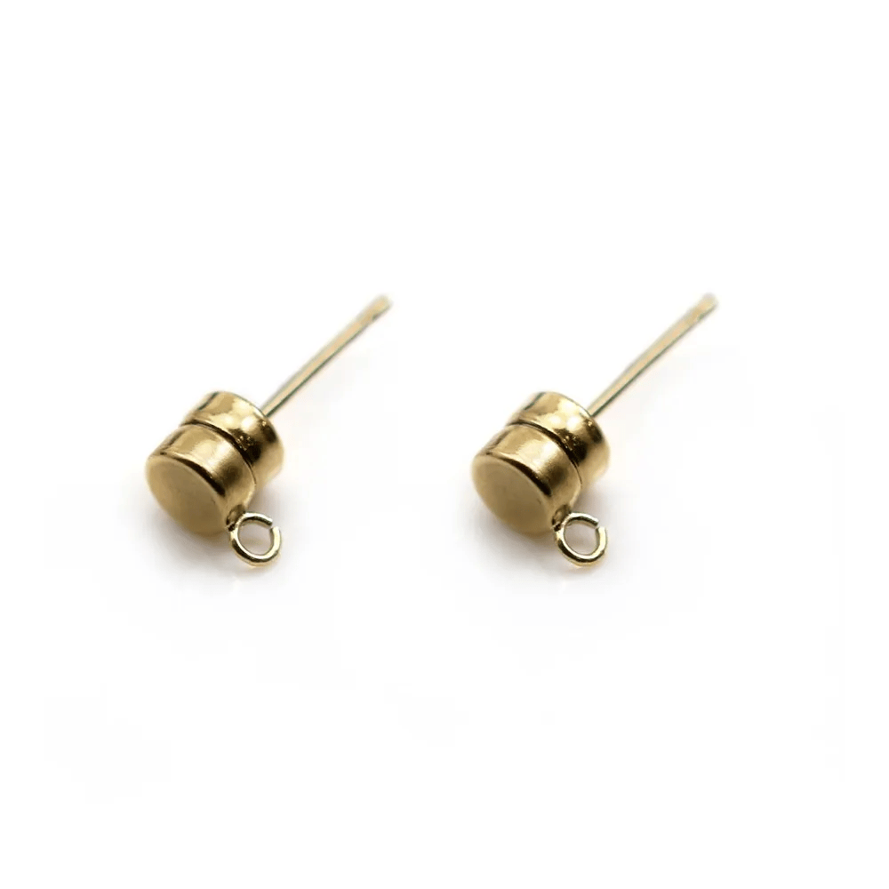 Clous d'oreille aimanté 4.5mm en gold filled 14 carats x 2pcs