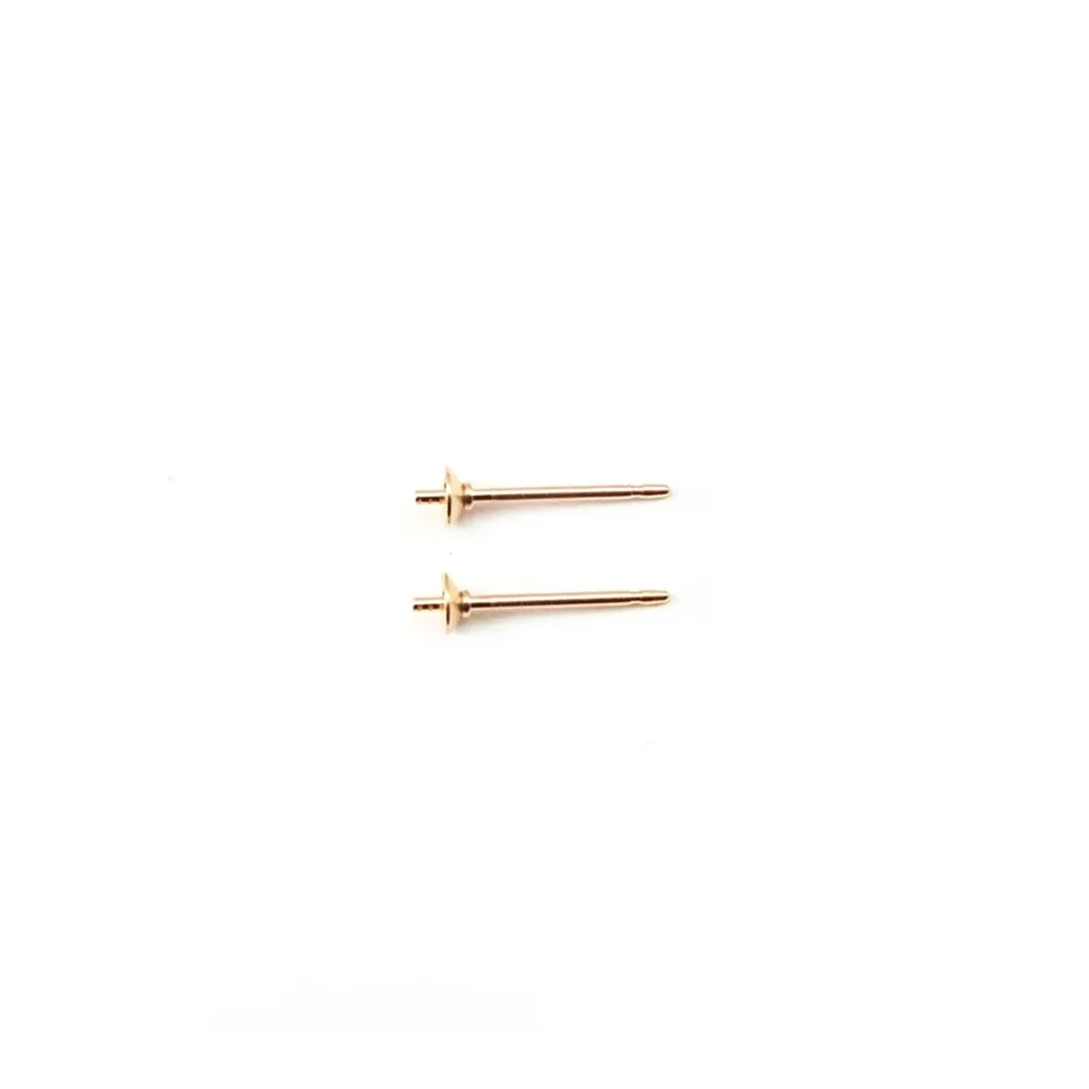 CLOU D'OEILLES DISQUE 3MM GOLD FILLED 14 CARAT 1.2G20pcs
