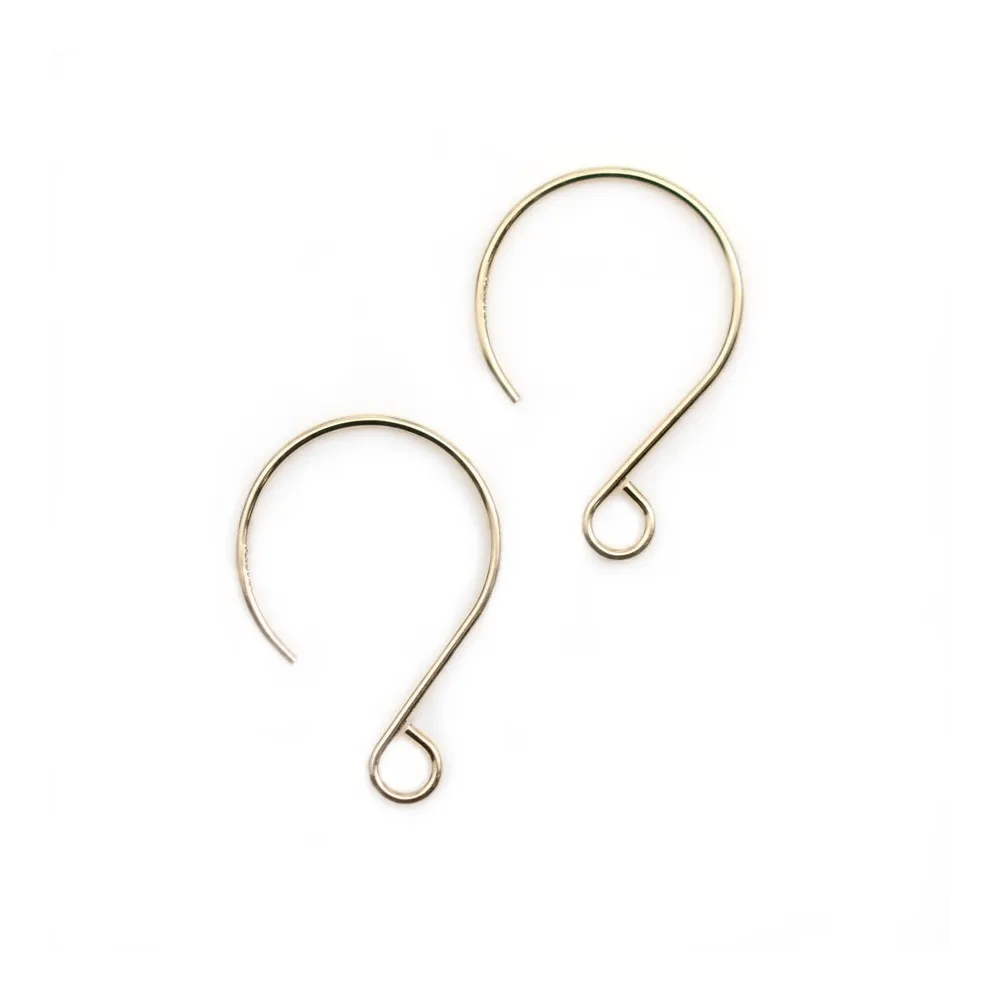 Crochets d'orielle 16x24mm en gold filled 14 carats x 2pcs