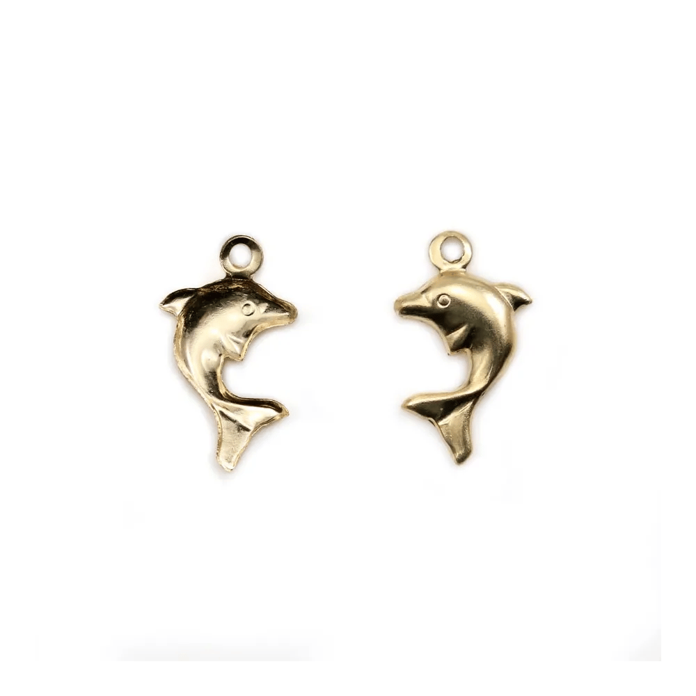 Breloque dauphine gold filled 14k x 1pc