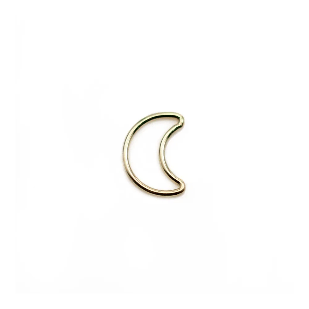 Breloque lune 8x11x0.88mm en gold-filled x 2pcs