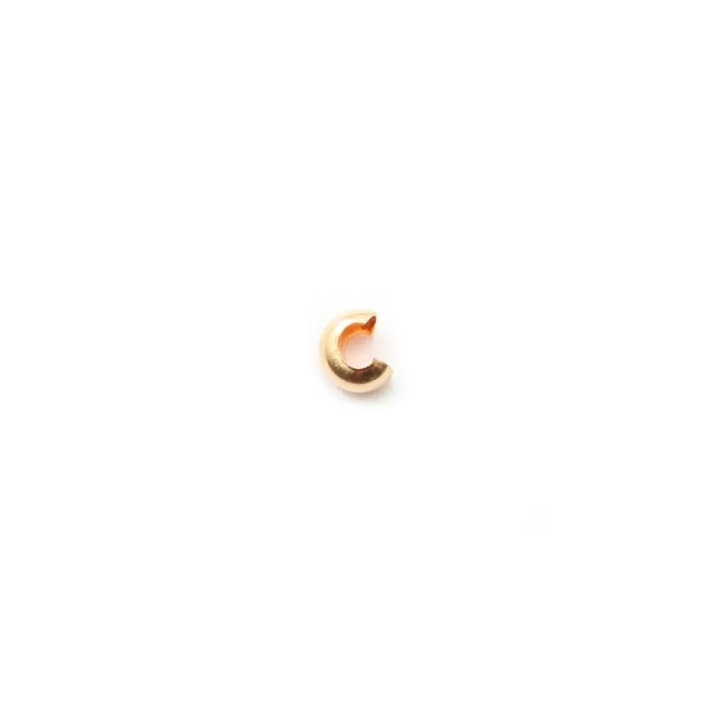 Cache nœud 2.5mm Gold filled 14 carat x 10pcs  