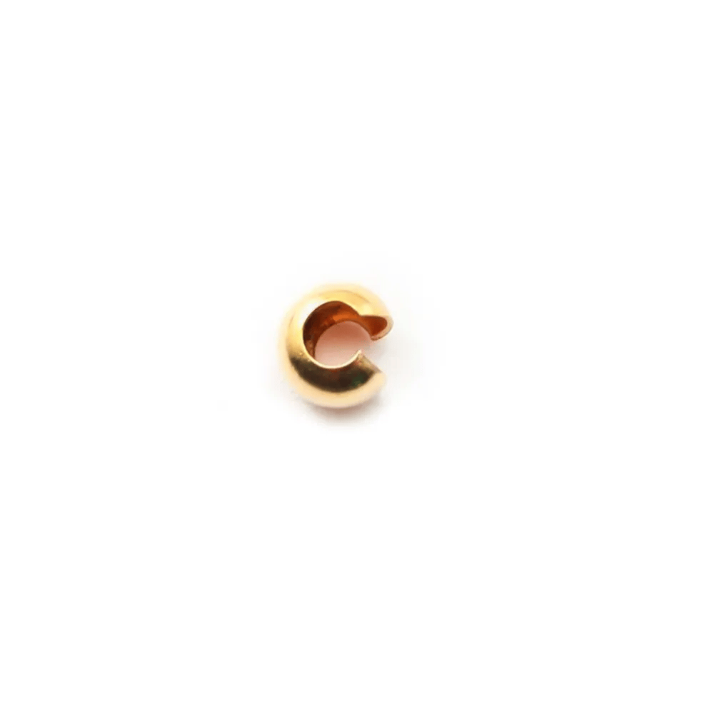 Cache nœud 4.0mm Gold filled 14 carat x 5pcs  