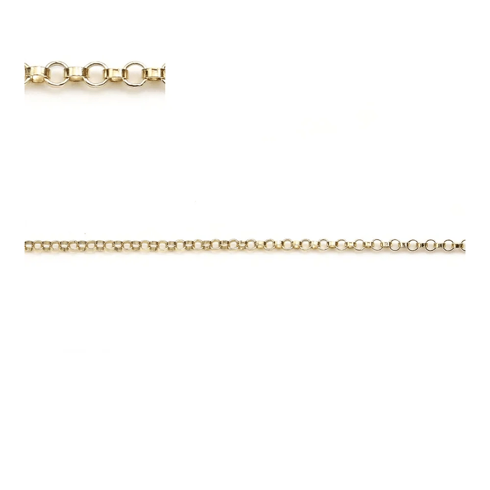 Oval Chaine 14KGF 1.1mm x  50cm