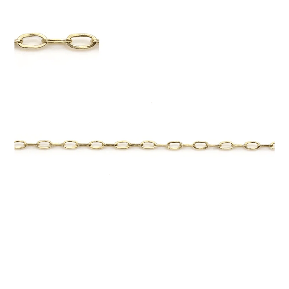 Rectangle chaine 14KGF 1.75mmx 3.35mm x  50cm