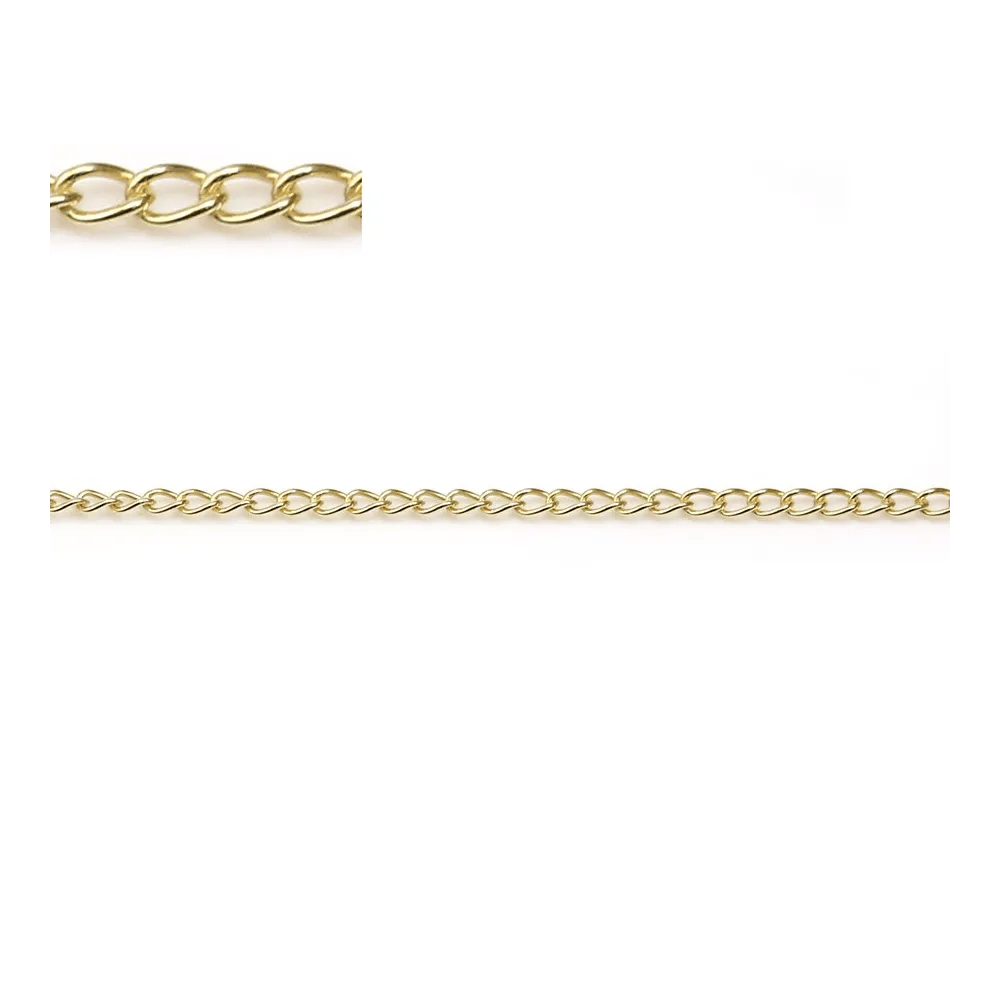 Chaîne 14KGF Gourmette Cable 1.5x2.0mm x 50cm
