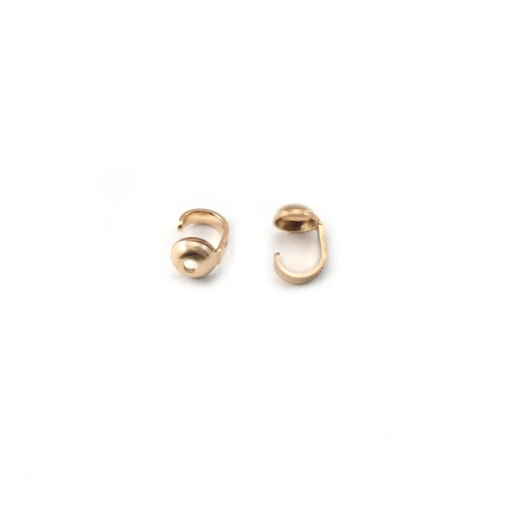 EMBOUT ATTACHE 3.1X1MM GOLDE FILLED 14 CARAT 2G 40pcs