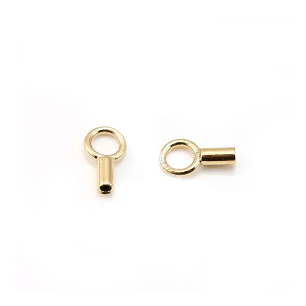 Embout pour fil 1.0mm gold filled 14 carat x 6pcs