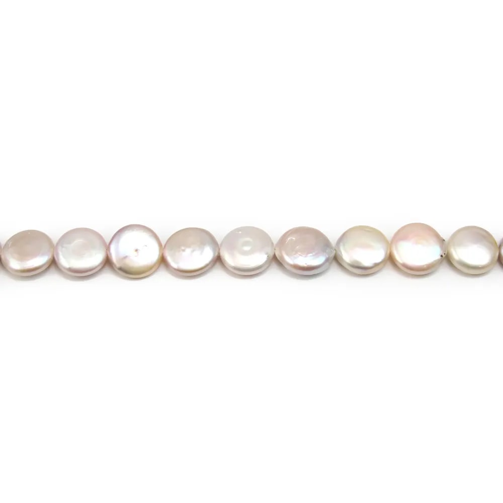 Perles de culture d'eau douce, blanche, ronde, 14mm x 1pc