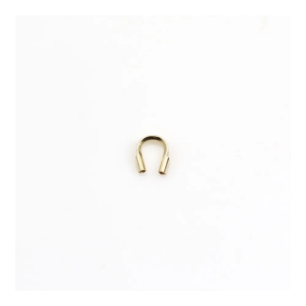 Protection pour fil cable  0.21mm Gold Filled 14 carats x 4 pcs