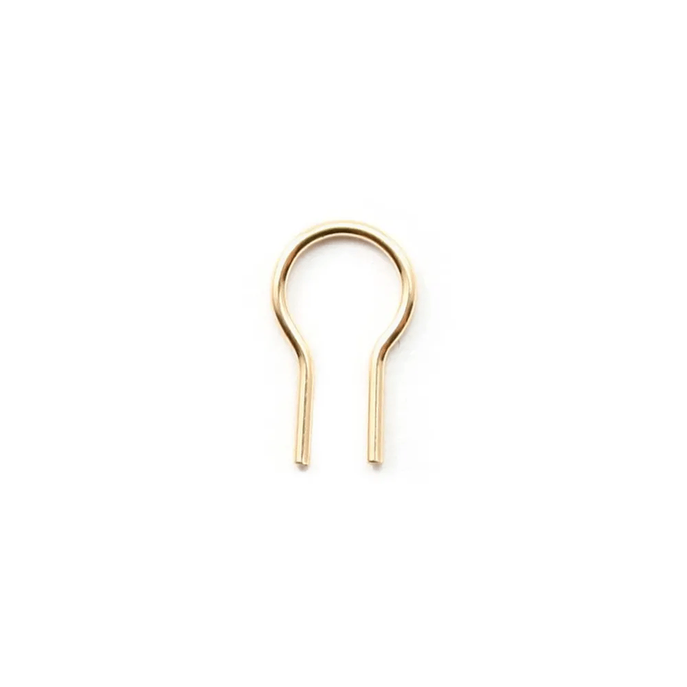 omega  8x3x0.5mm Gold Filled 14 carats x 2pcs