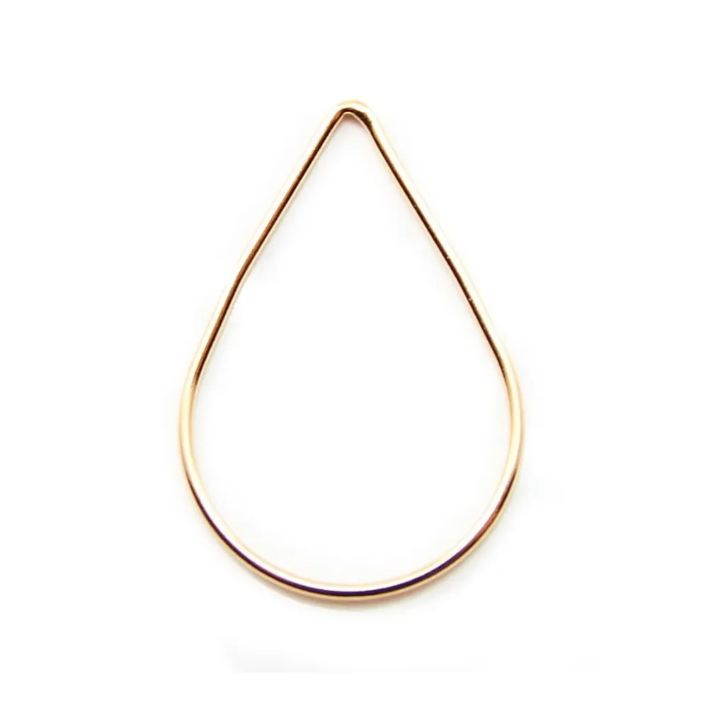 Intercalaire poire 30x20MM Gold filled 14 carat x 1pc