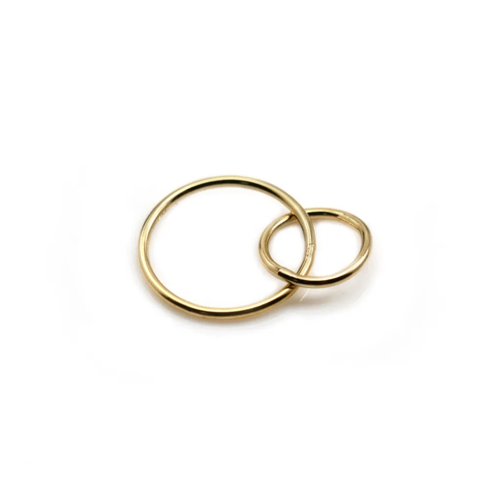 14k gold filled pendant ring  11mm x 1pc