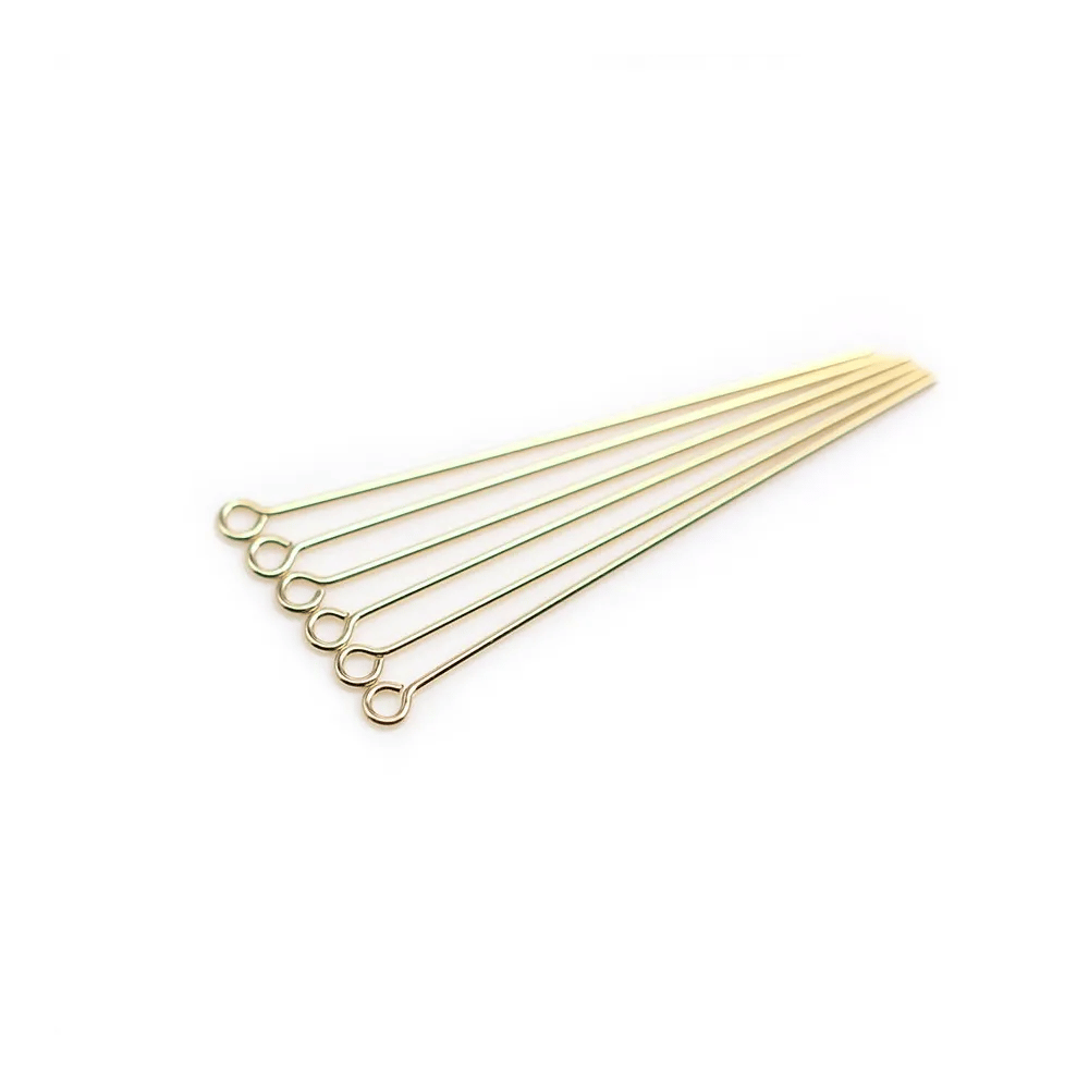 Clou tête anneau 0.64 x 38.1mm Gold Filled 14 carats x 6pcs