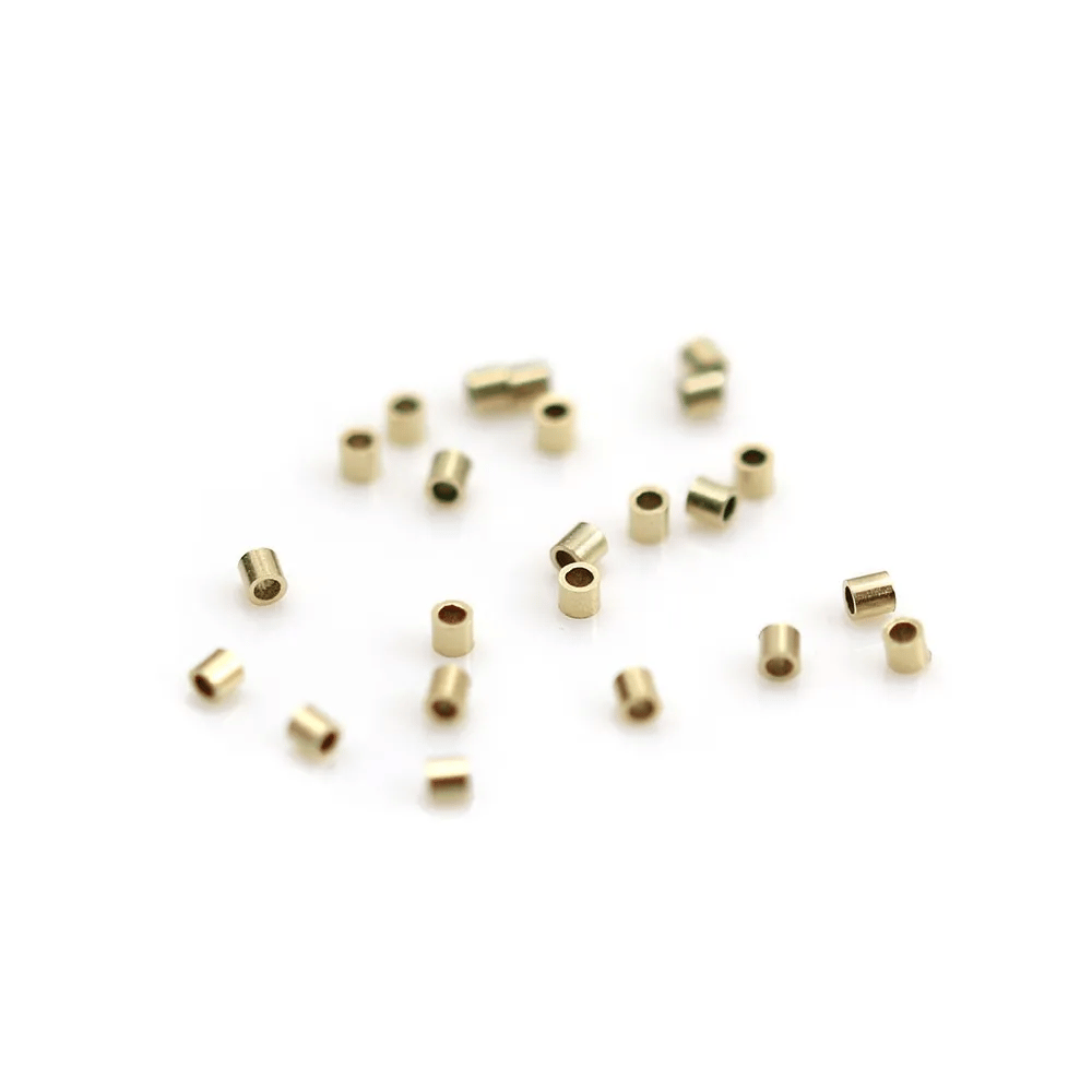 TUBE 1.6X2MM GOLD FILLED 14 CARAT 0.88G 100PCS