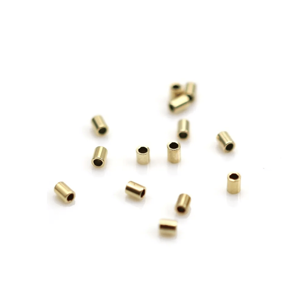TUBE 1.6X2MM GOLD FILLED 14 CARAT 0.88G 100PCS