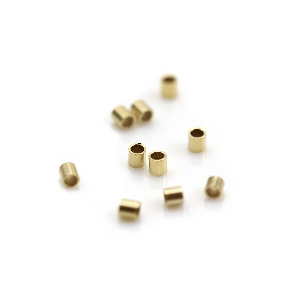TUBE 1.6X2MM GOLD FILLED 14 CARAT 0.88G 100PCS
