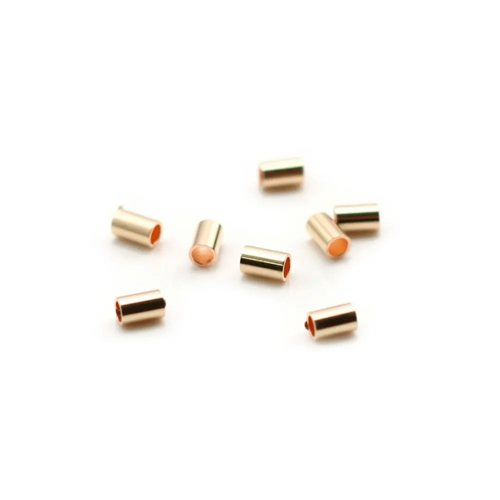 Tube gold filled 14 carats 3x2mm x 10pcs