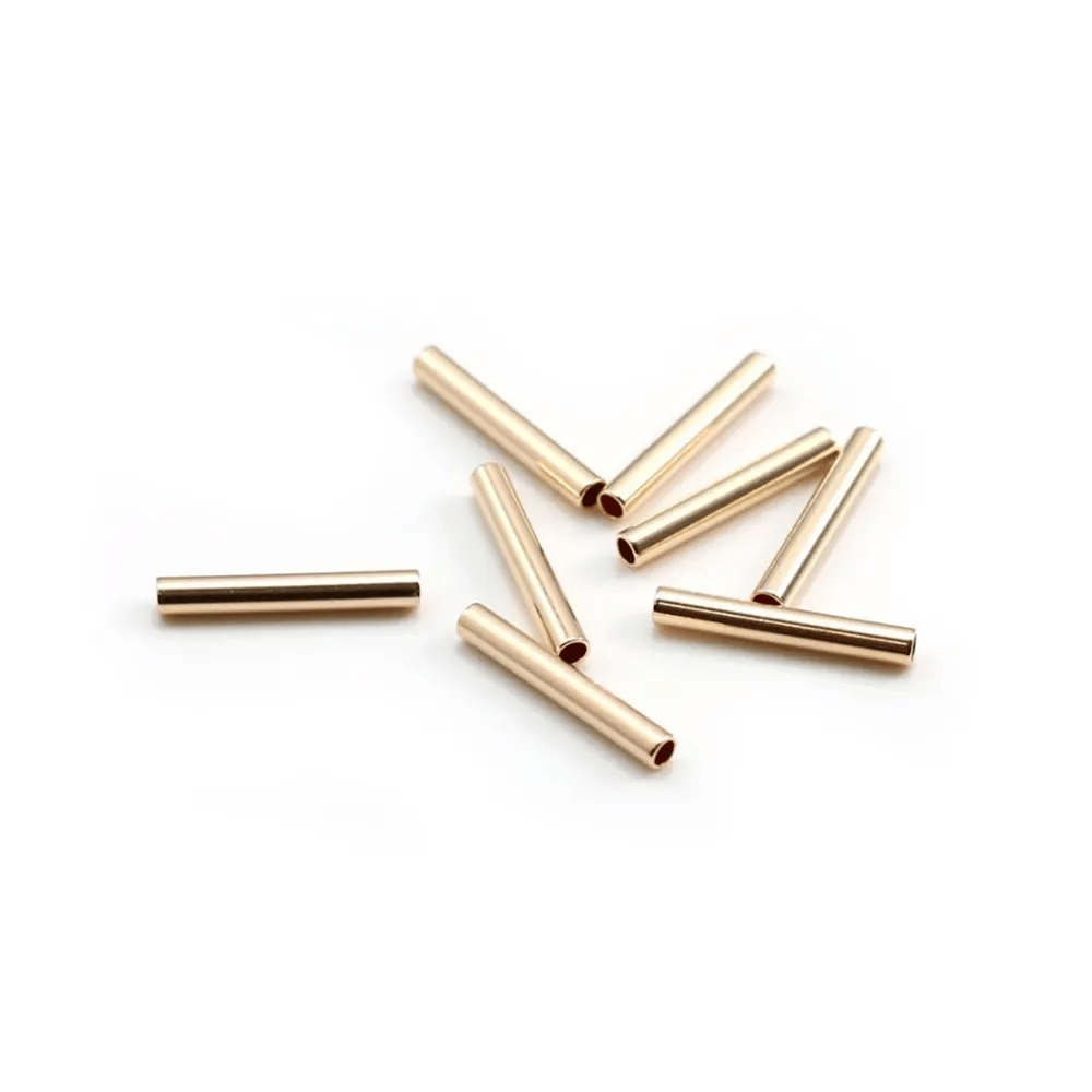 Tube droite 12.7x2mm Gold Filled 14 carats x 4 st