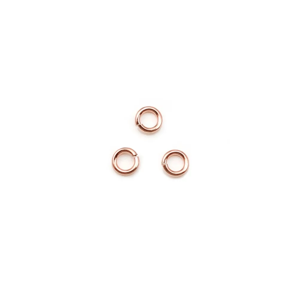 14k rose gold filled jump rings 0.64x3mm x 20pcs