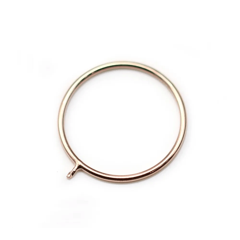 Ring in 14k pink gold filled, with a 0.6mm rod x 1pc