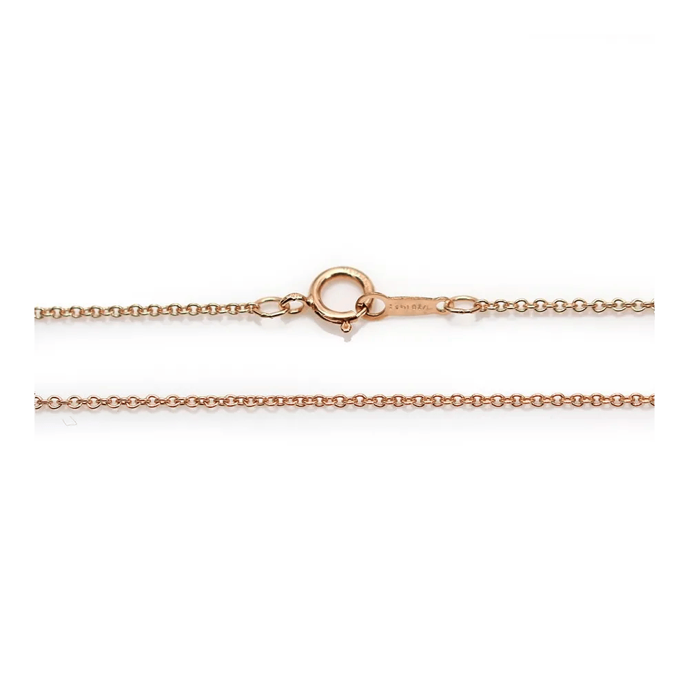 Chaîne Gold Filled rose 14 carats ovale 1.1mm 45cm x 1pc