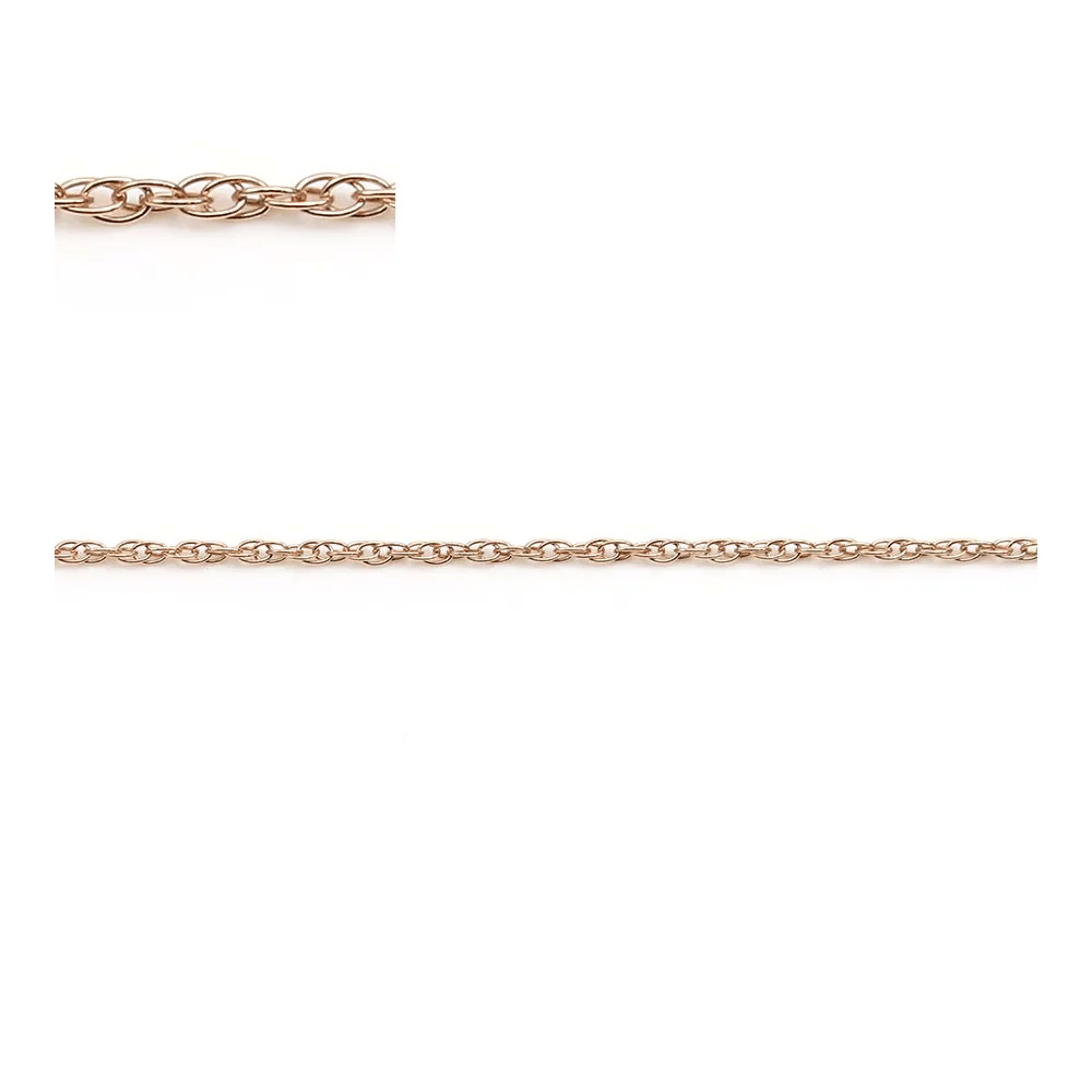 CHAÎNE MAILLE OVALE 1.6x1,3 MM EN ROSE GOLD FILLED 14 CARATS x 50CM