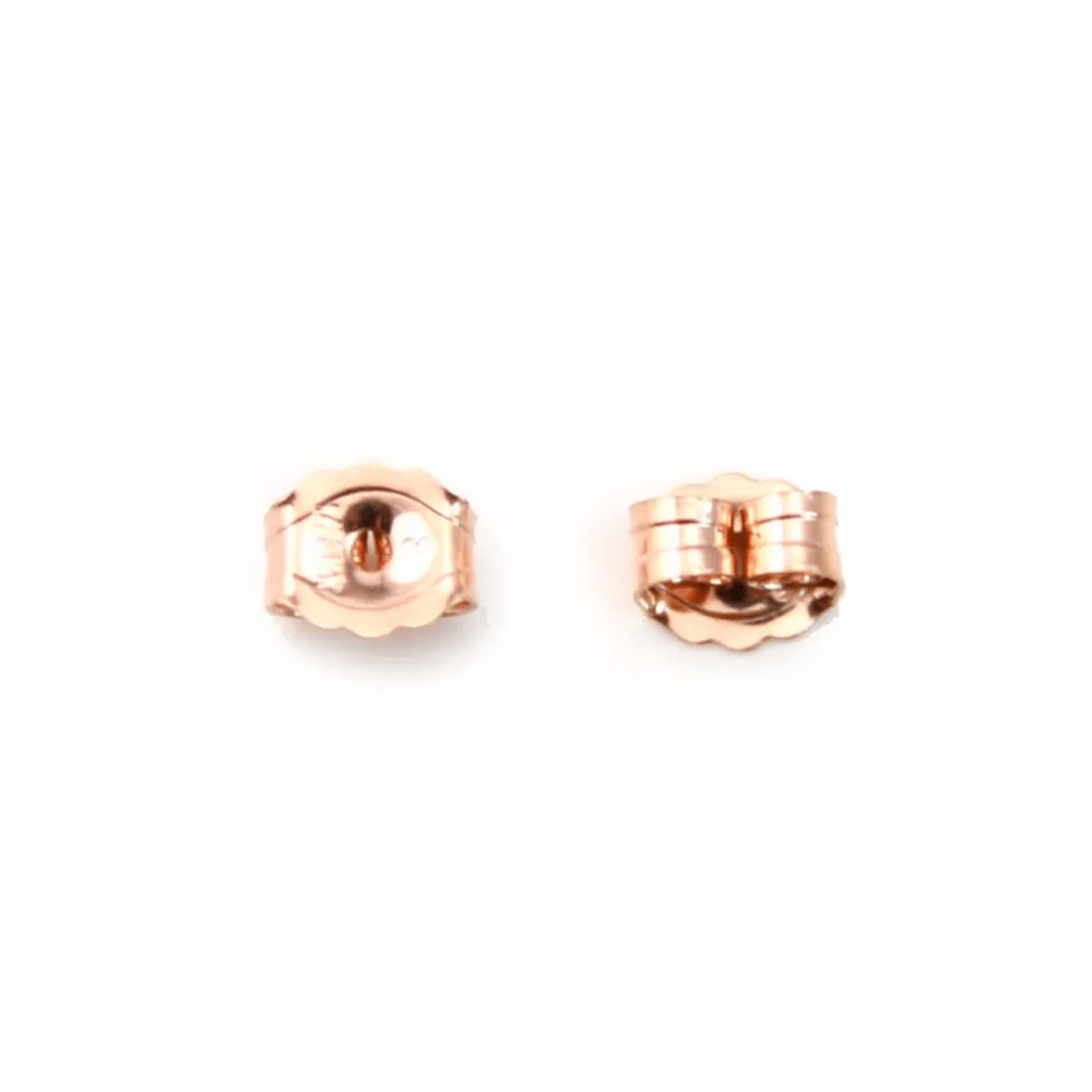 Gold filled rosé 14 carats poussette 3.8x4.6mm x 4pcs