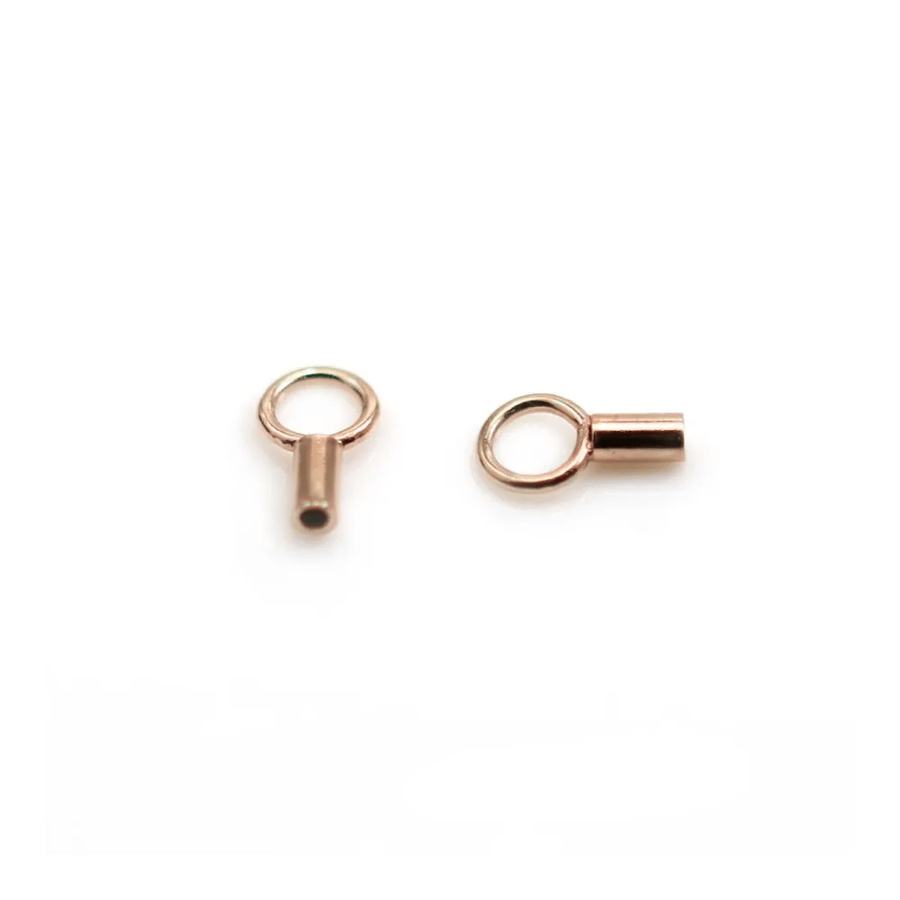 Terminators 1mm 14k rose gold filled x2 pcs
