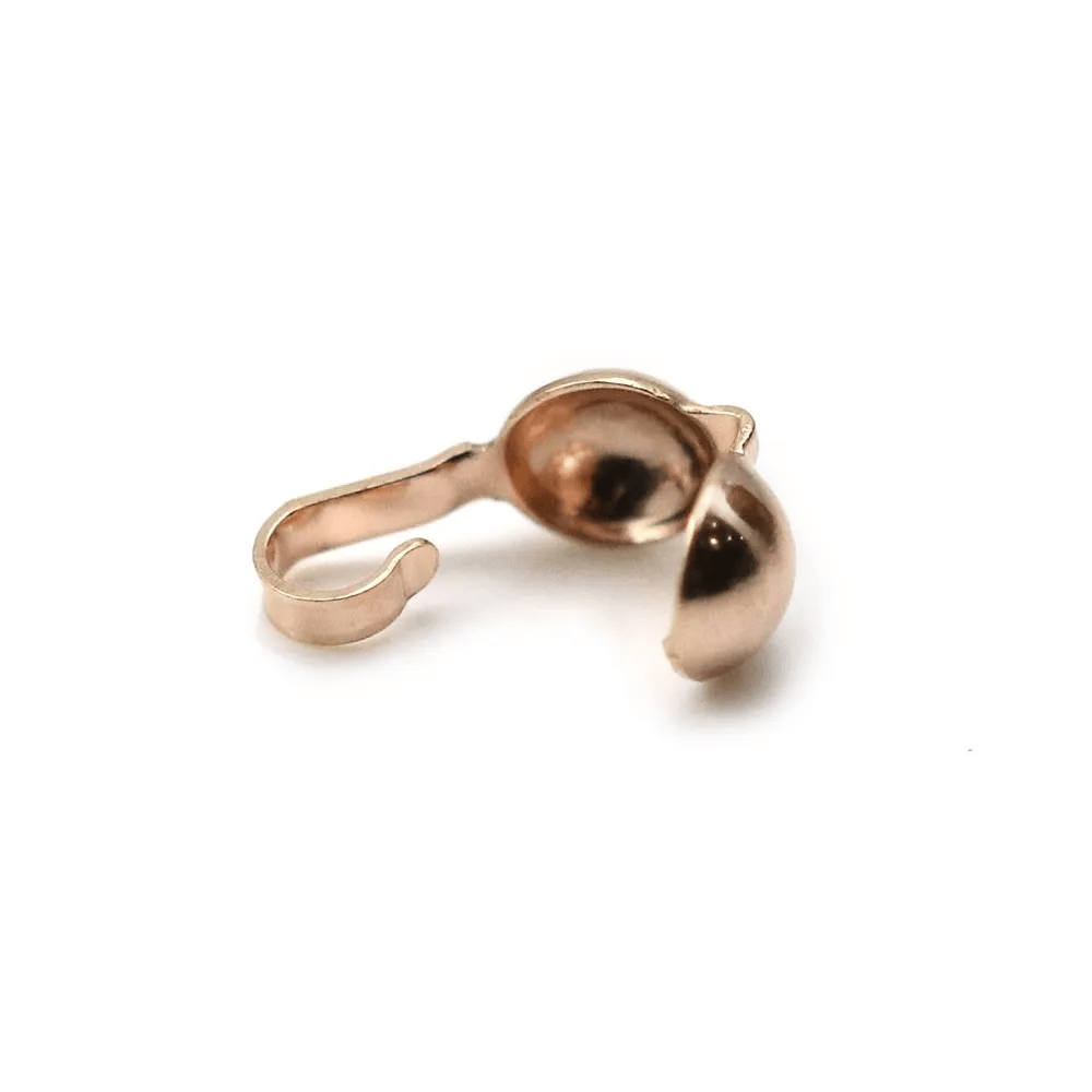 Cache noeud, en gold filled rosé 14 carats, 4mm x 4pcs