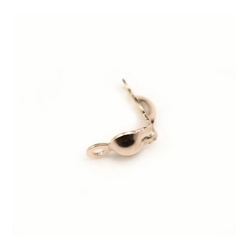Cache noeud, en gold filled rosé 14 carats, 3.5mm x 4pcs